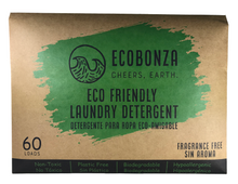 Cargar imagen en el visor de la galería, &lt;transcy&gt;Detergente para ropa ecológico de Ecobonza - Tiras sin líquido - 60 cargas&lt;/transcy&gt;

