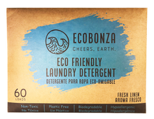 Cargar imagen en el visor de la galería, &lt;transcy&gt;Detergente para ropa ecológico de Ecobonza - Tiras sin líquido - 60 cargas&lt;/transcy&gt;
